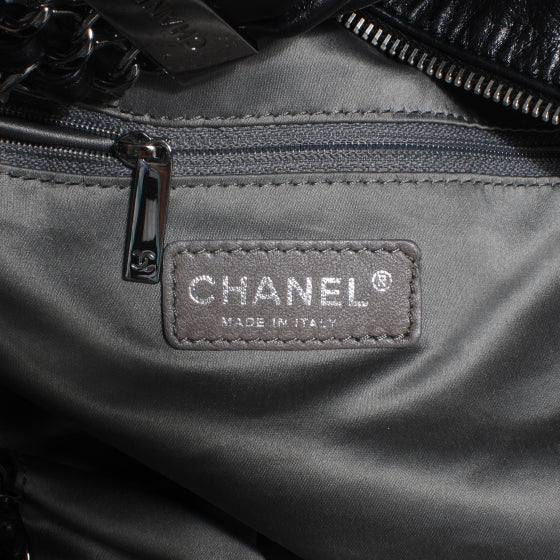 Chanel Lambskin Large Rock and Chain Hobo Black 8 of 9
