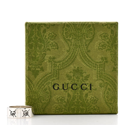Gucci Sterling Silver GucciGhost Hamlet Skull Band Ring 63 10.5 7 of 7