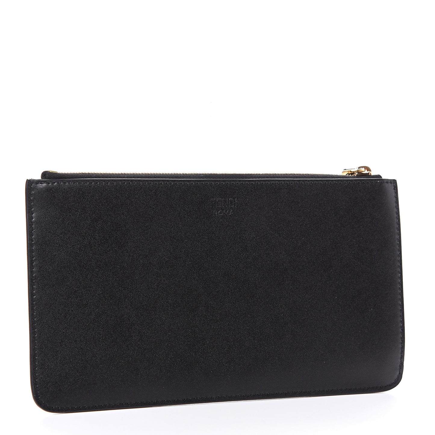 Vitello Liberty Lucido Metal Monster Eyes Zip Pouch Black