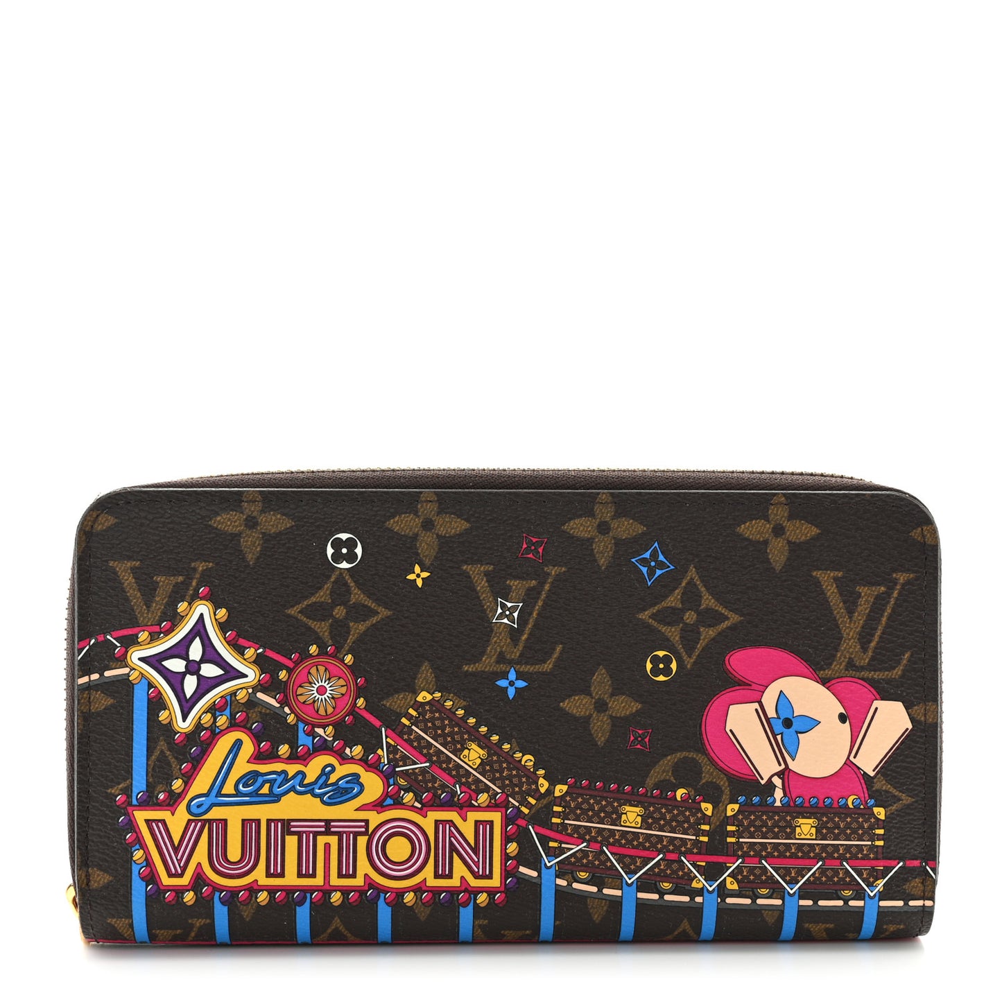 Monogram 2020 Christmas Animation Zippy Wallet Pivoine