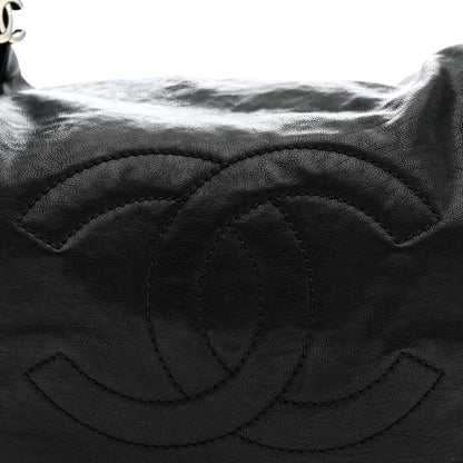 Chanel Calfskin Modern Chain Rhodoid Hobo Black 8 of 12