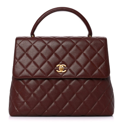 Chanel Caviar Quilted Jumbo Kelly Flap Brown 1 of 11