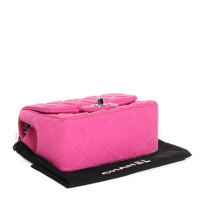 Chanel Iridescent Caviar Quilted Mini Flap Hot Pink 4 of 9