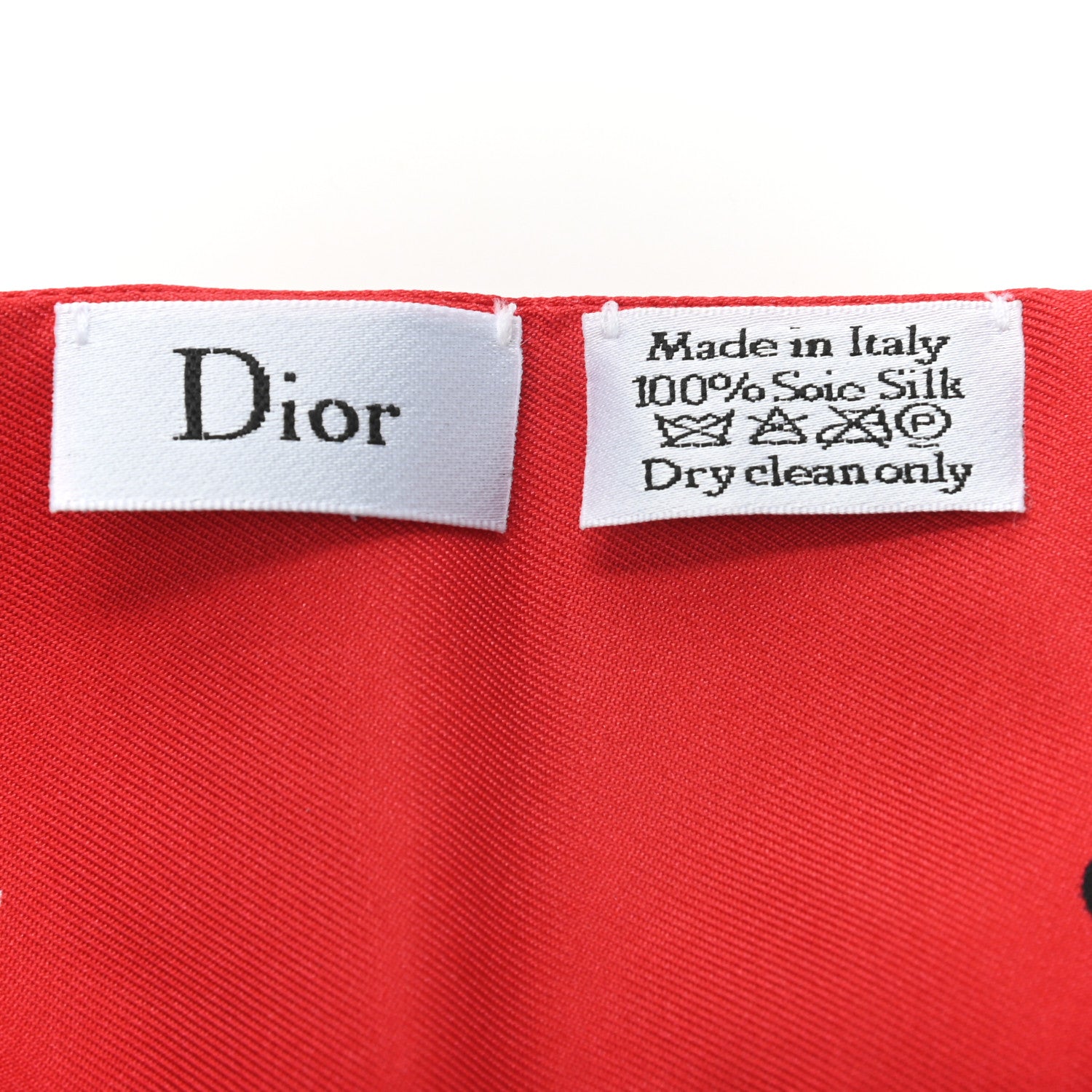 Christian Dior Je T'aime Mitzah Scarf Red 2 of 3