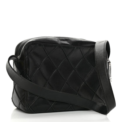 Chanel Lambskin Stitched Camera Case Black 2 of 10