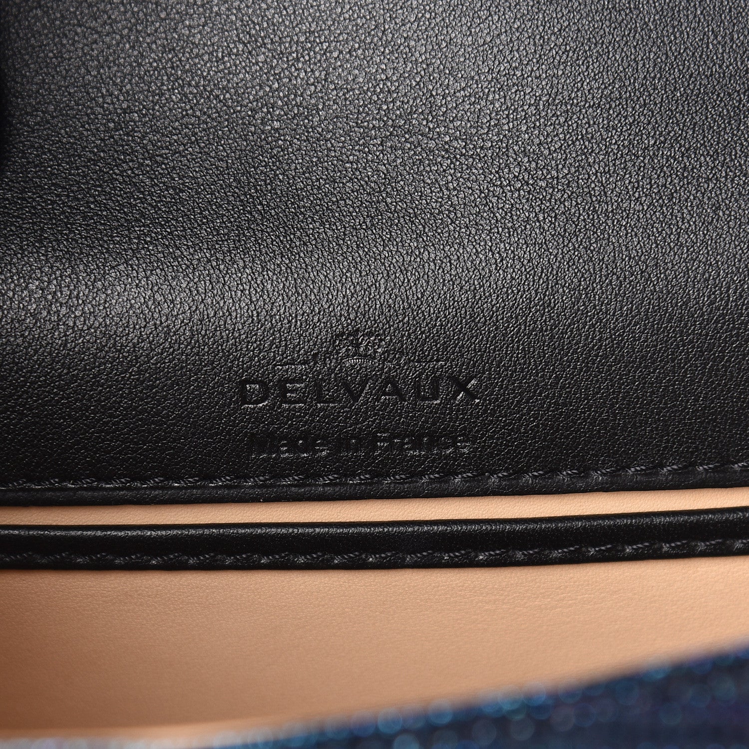 Delvaux Iridescent Lizard Mini Brillant Satchel Black 8 of 11