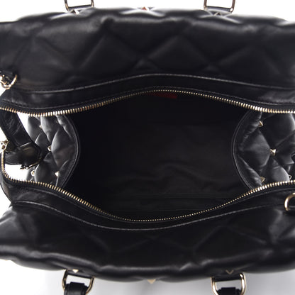 Valentino Garavani Nappa Candystud Double Handle Shoulder Bag Black 7 of 8