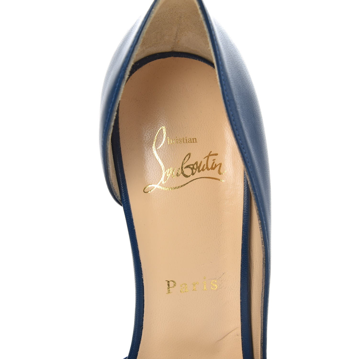 Christian Louboutin Shiny Nappa Iriza 100 Pumps 38.5 Espadon 7 of 11