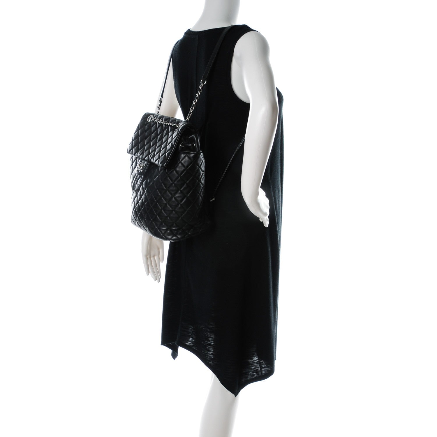 Chanel Lambskin Quilted Large Urban Spirit Backpack Black 2 of 8