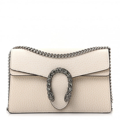 Gucci Dollar Calfskin Crystal Super Mini Dionysus Shoulder Bag Mystic White Black Diamond 1 of 9