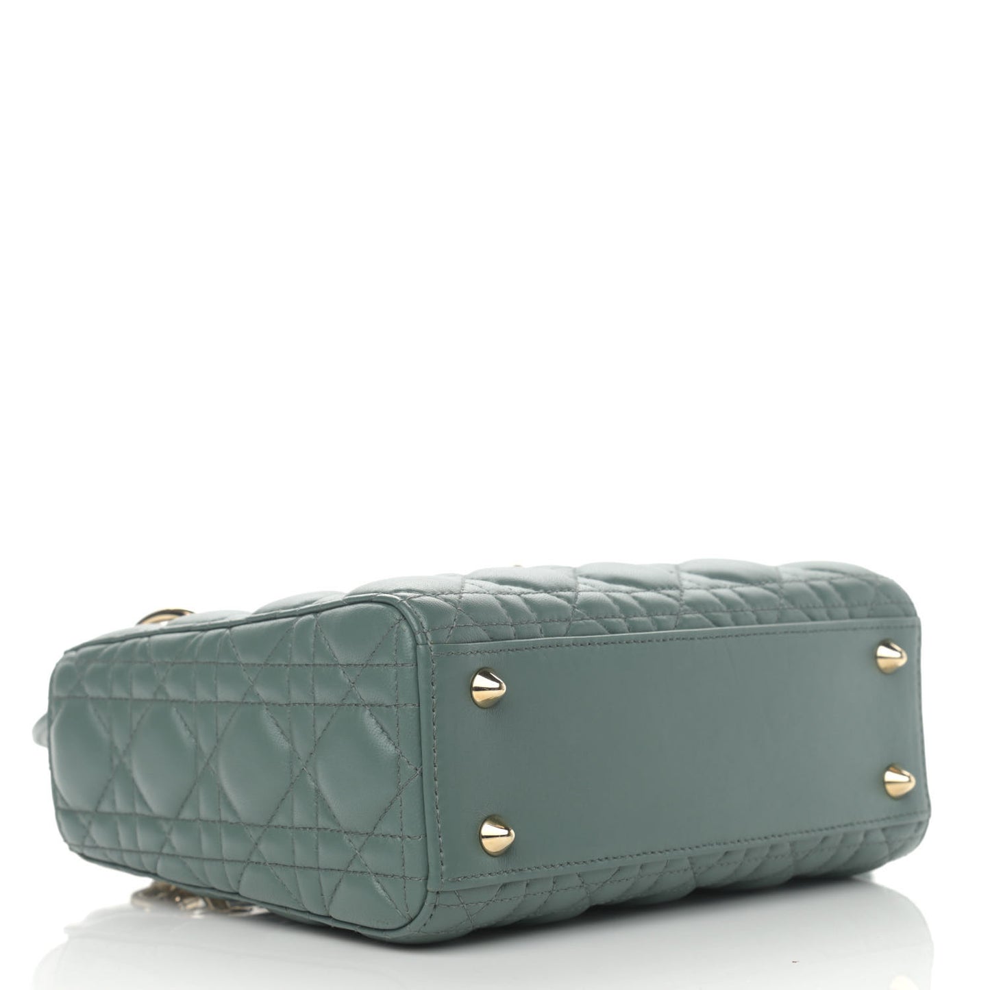 Lambskin Cannage Small My ABCDior Lady Dior Army Green