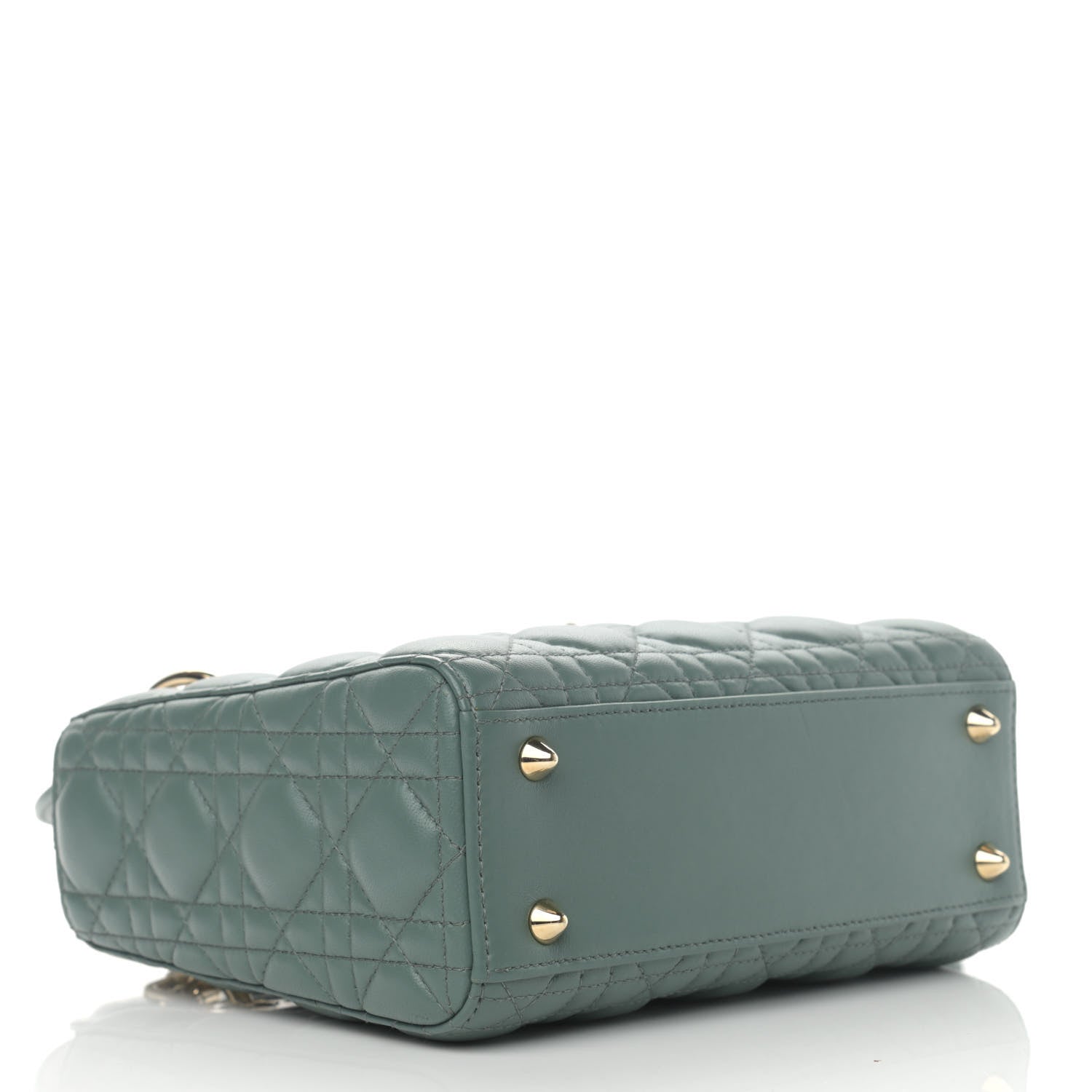 Christian Dior Lambskin Cannage Small My ABCDior Lady Dior Army Green 4 of 11