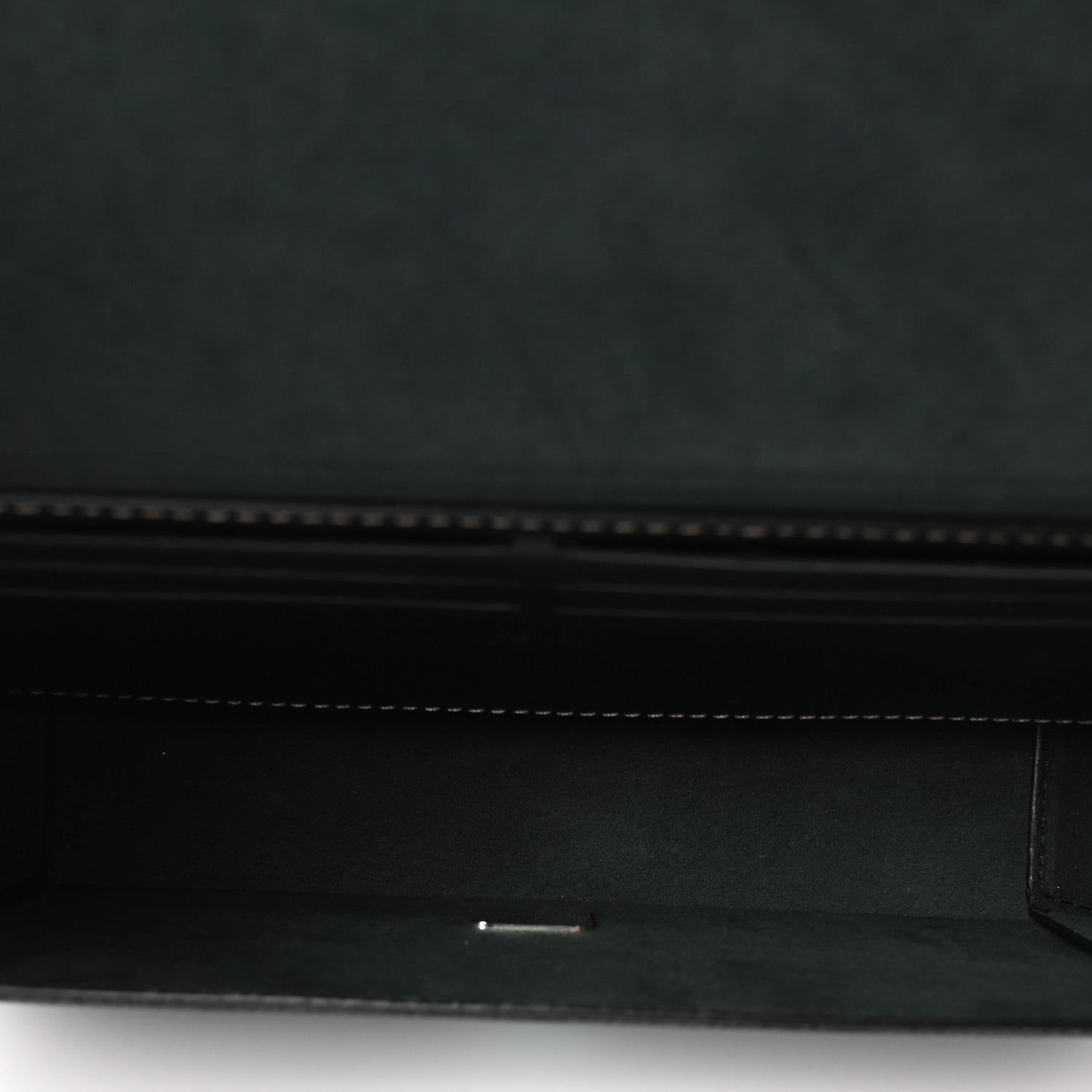 Fendi Vitello King FF Lines Embossed Baguette Soft Trunk Black 8 of 19