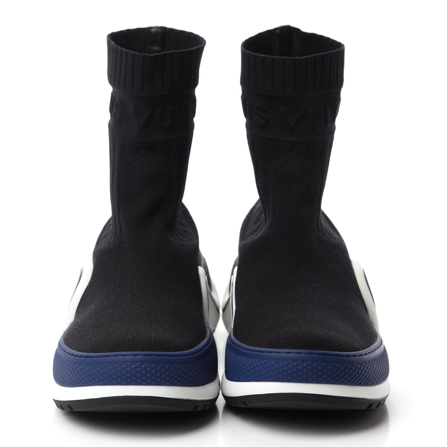 Stretch Textile LV Archlight Sneaker Boots 38 Black Blue