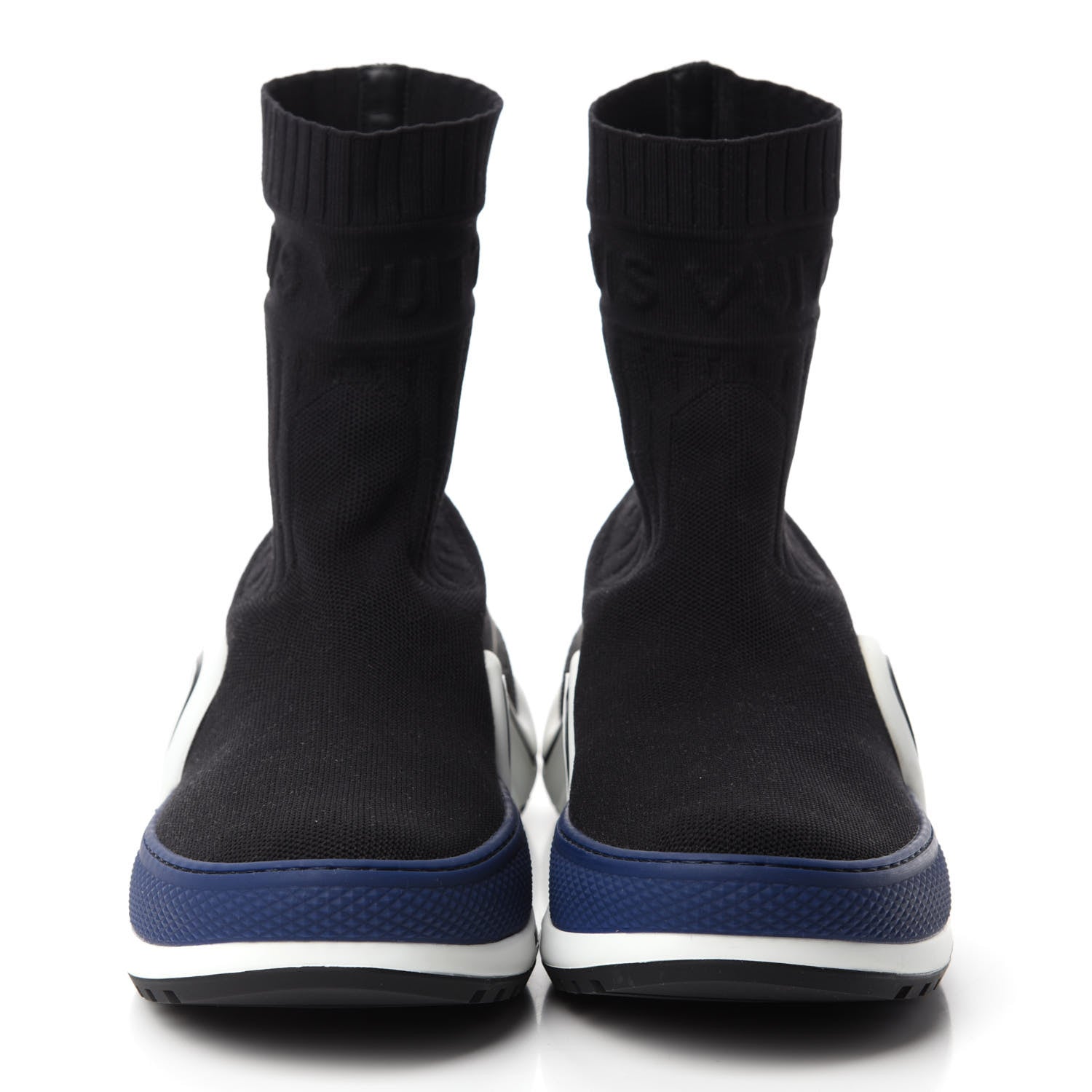 Louis Vuitton Stretch Textile LV Archlight Sneaker Boots 38 Black Blue 2 of 8