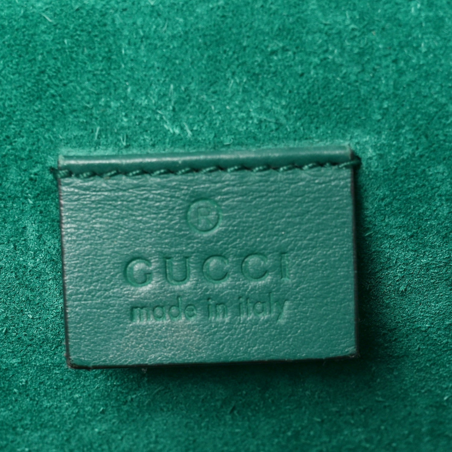 Gucci GG Supreme Monogram Embroidered Medium Dionysus Shoulder Bag Emerald 6 of 10