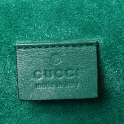 Gucci GG Supreme Monogram Embroidered Medium Dionysus Shoulder Bag Emerald 6 of 10