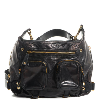 Gucci Leather Medium Darwin Convertible Backpack Black 1 of 7