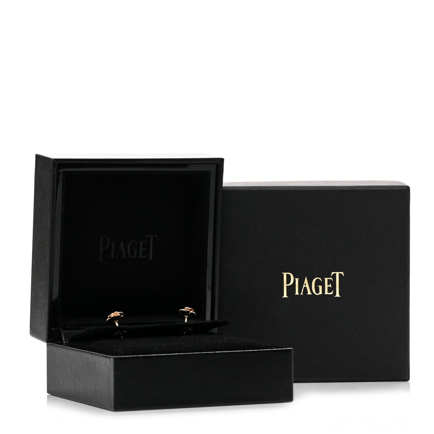 18K Rose Gold Diamond Rose Earrings