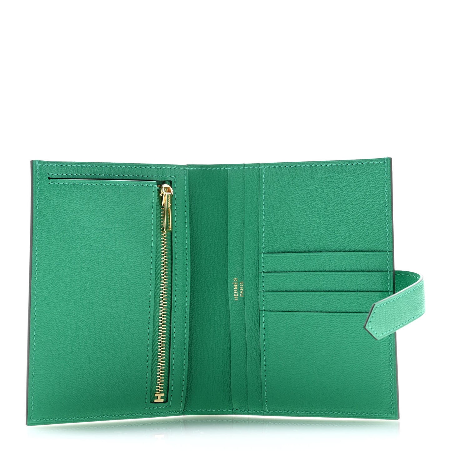 Chevre Mysore Bearn Compact Wallet Menthe