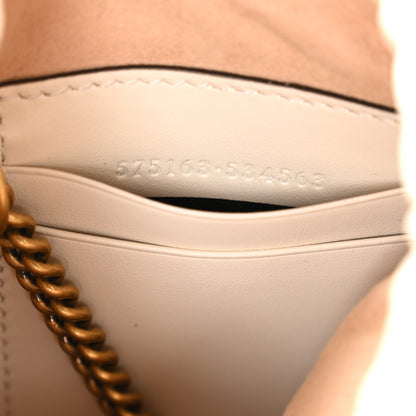 Gucci Calfskin Matelasse Mini GG Marmont 2.0 Bucket Bag White 7 of 11