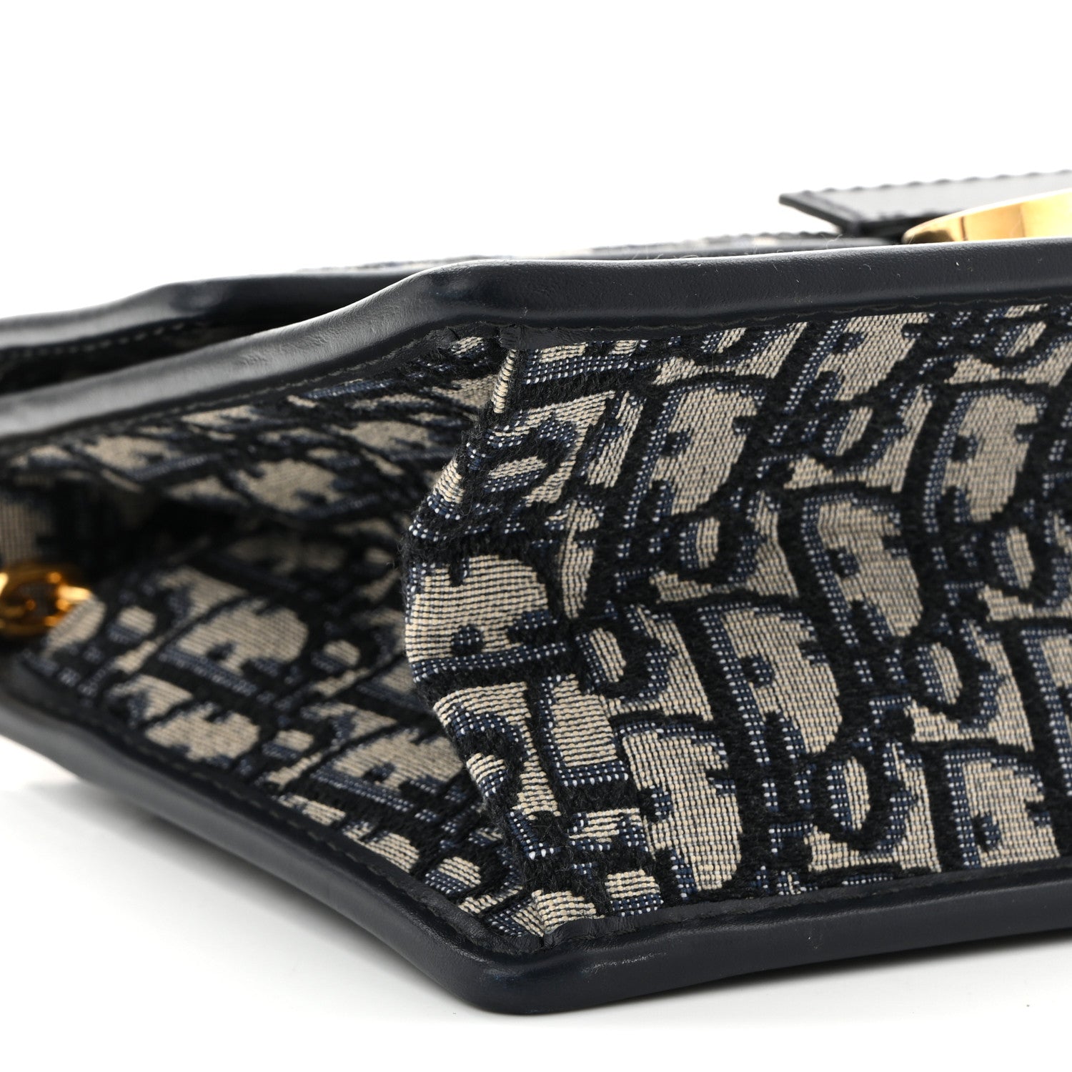 Christian Dior Oblique 30 Montaigne Chain Flap Bag Blue 9 of 10