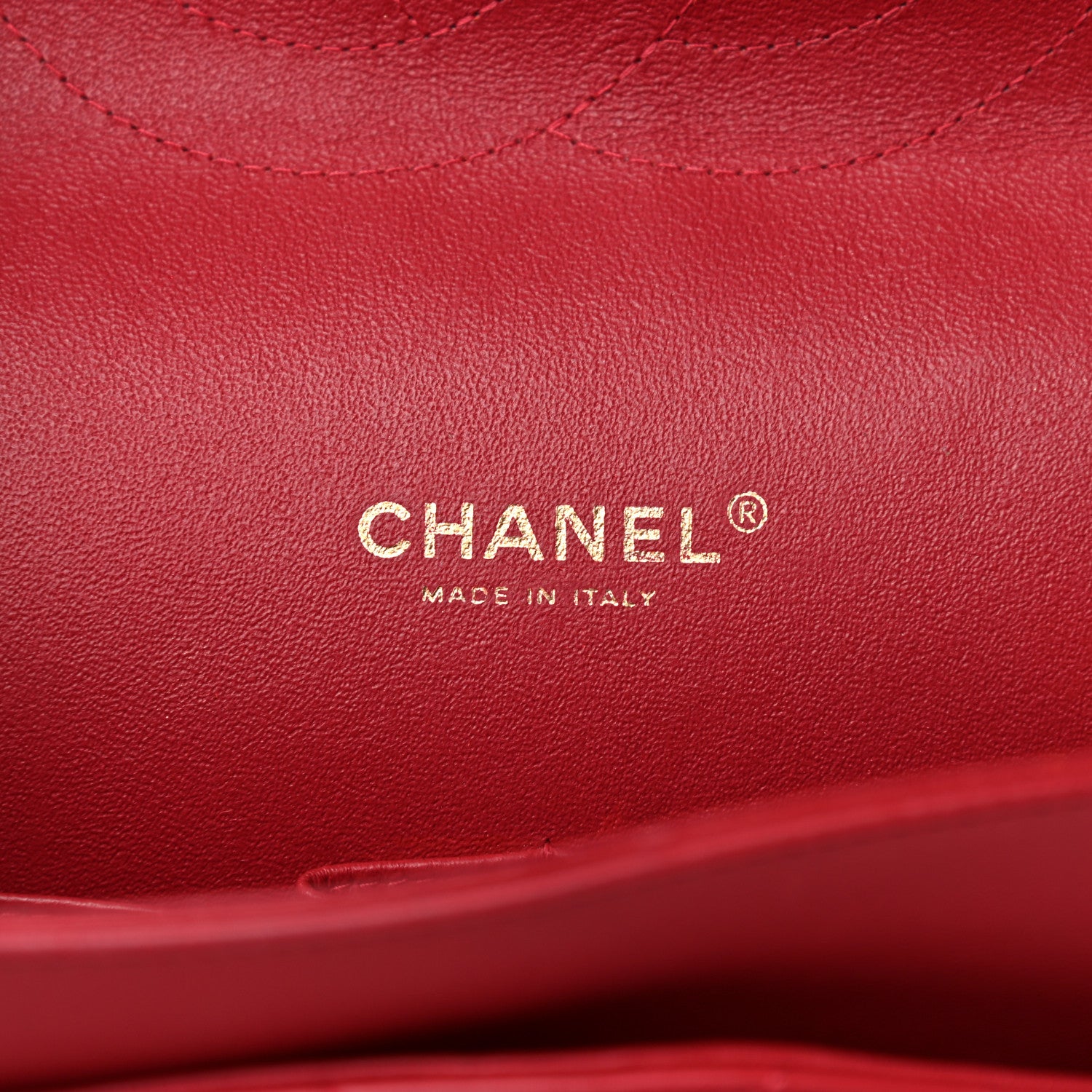 Chanel Lambskin Chevron Quilted Maxi Double Flap Red 6 of 12