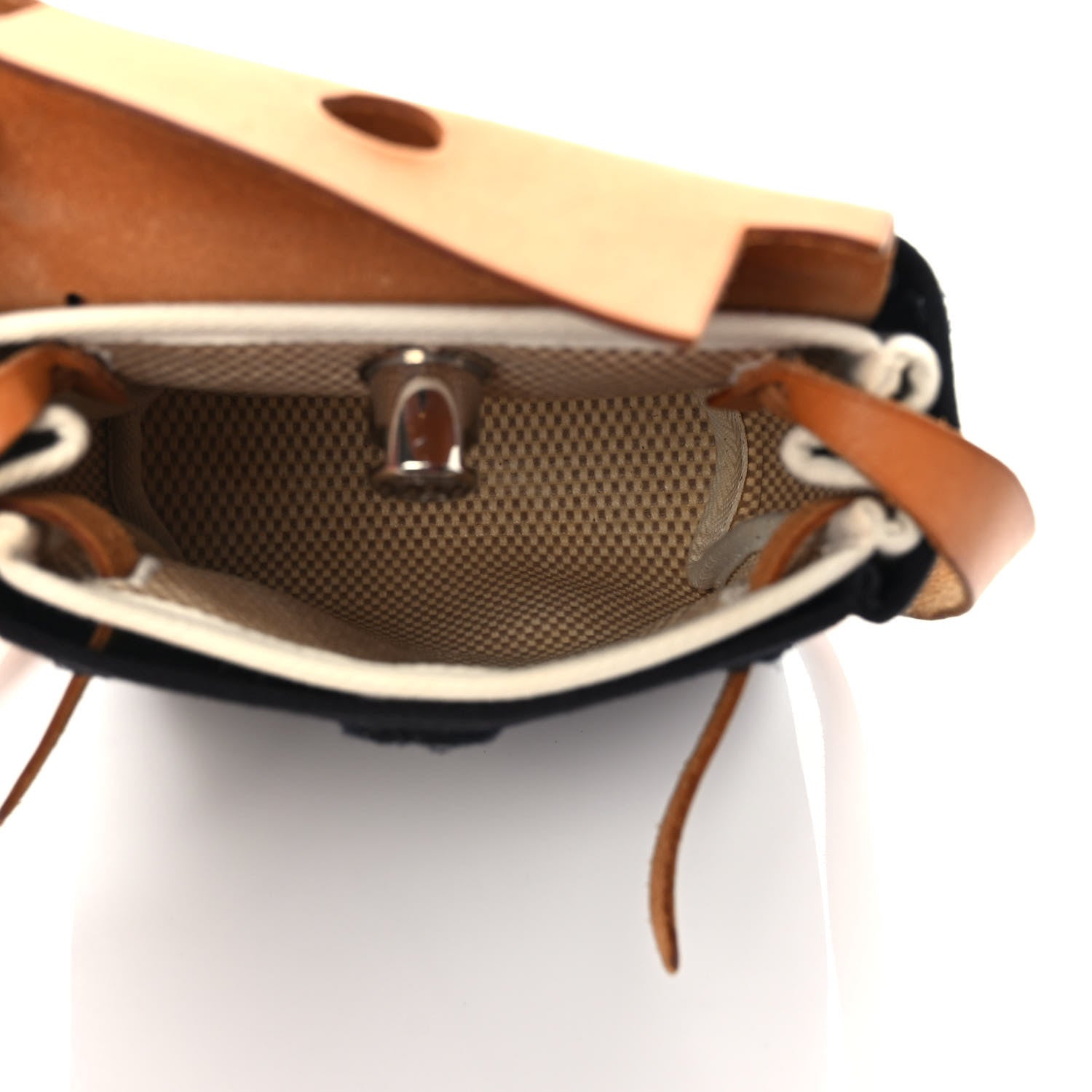 Hermes Toile Vache Calfskin Herbag TPM Natural 6 of 9