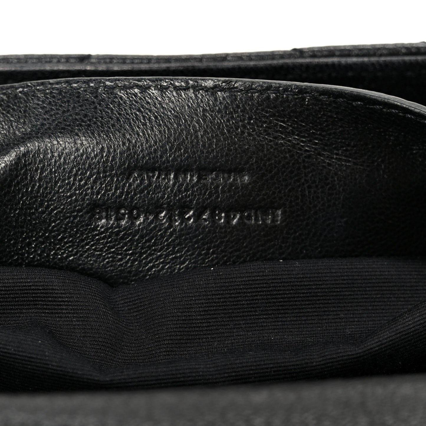 Sheepskin Matelasse Chevron Monogram Large College Satchel Black
