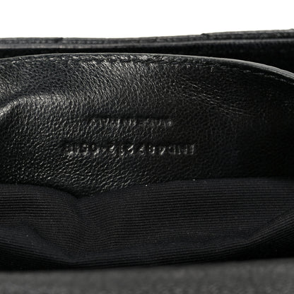 Saint Laurent Sheepskin Matelasse Chevron Monogram Large College Satchel Black 8 of 11