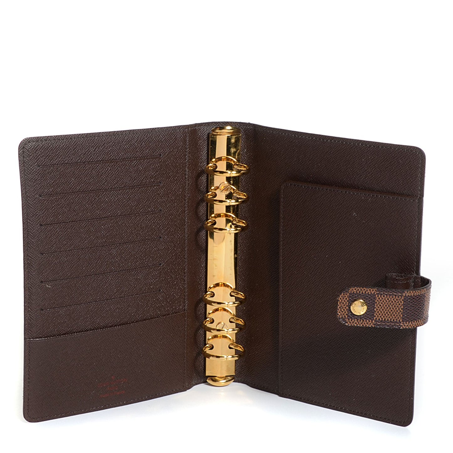 Damier Ebene Medium Ring Agenda Cover