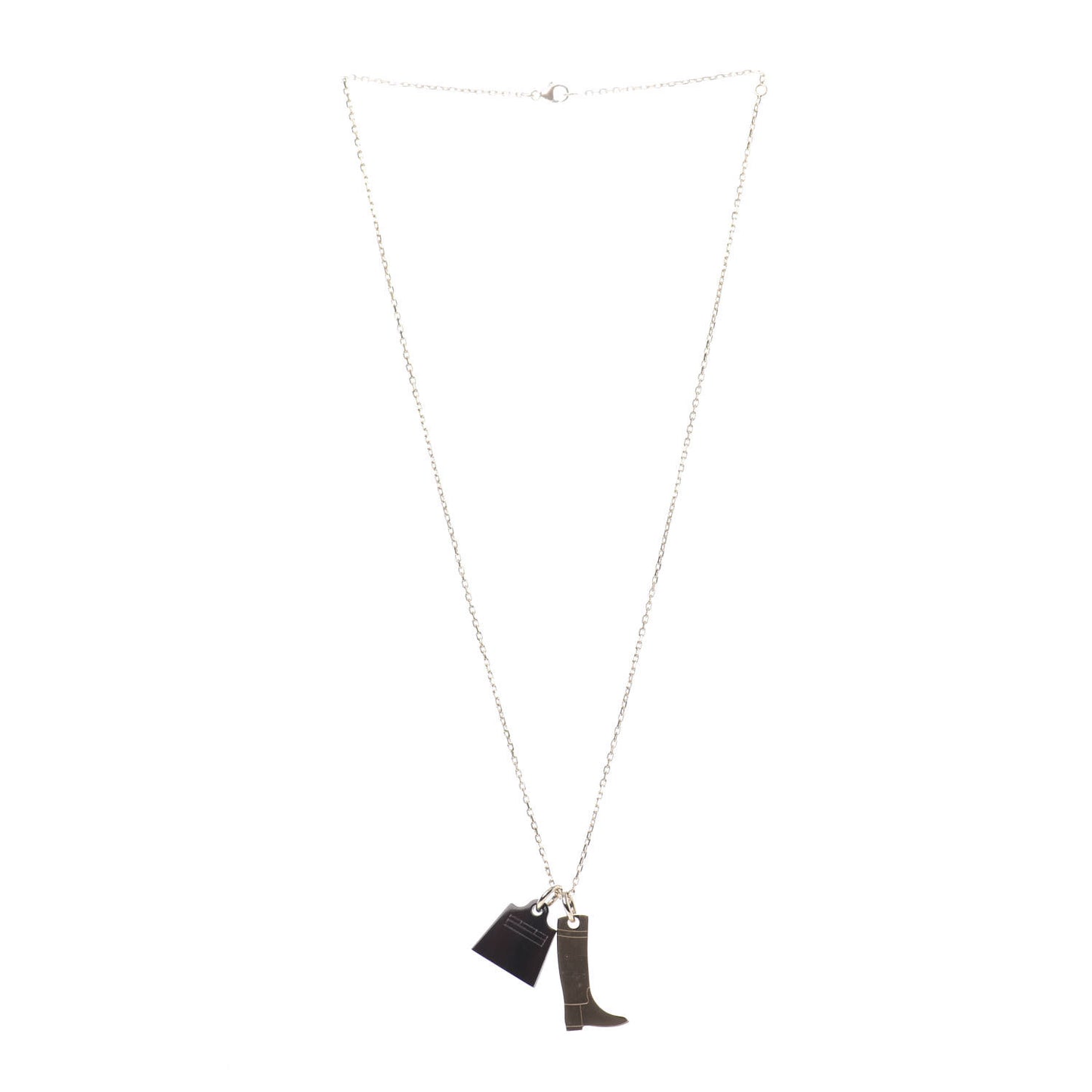 Permabrass Buffalo Horn Amulette Maroquinier PM Pendant Necklace