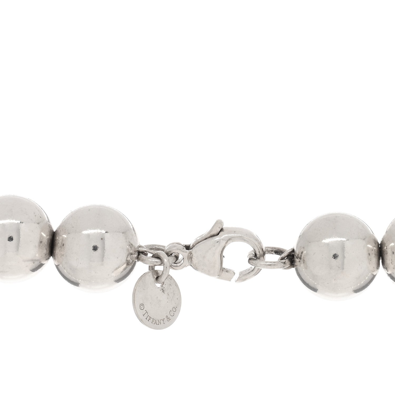 Tiffany Sterling Silver 10mm HardWear Ball Necklace 3 of 3