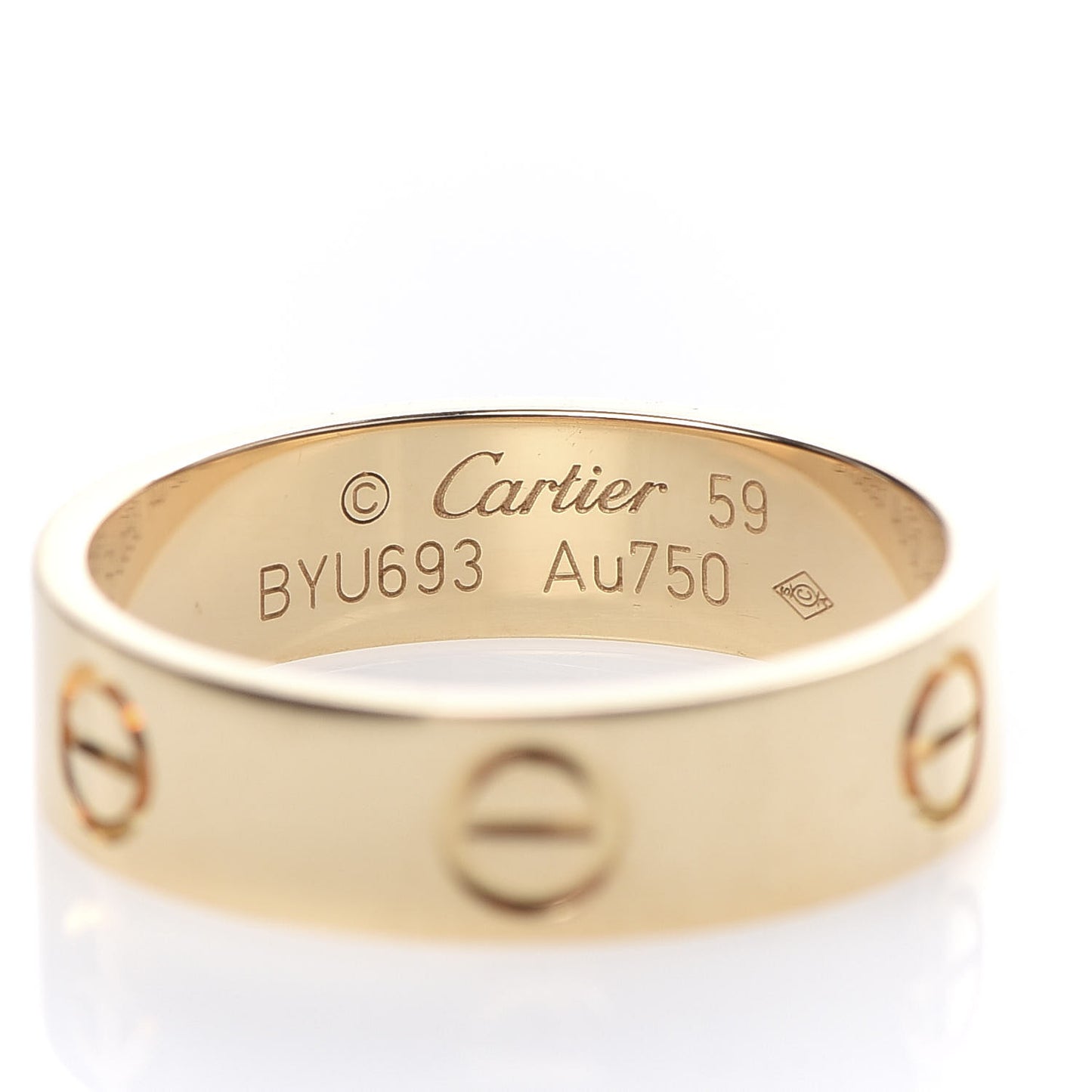 18K Yellow Gold 5.5mm LOVE Ring 59 8.75