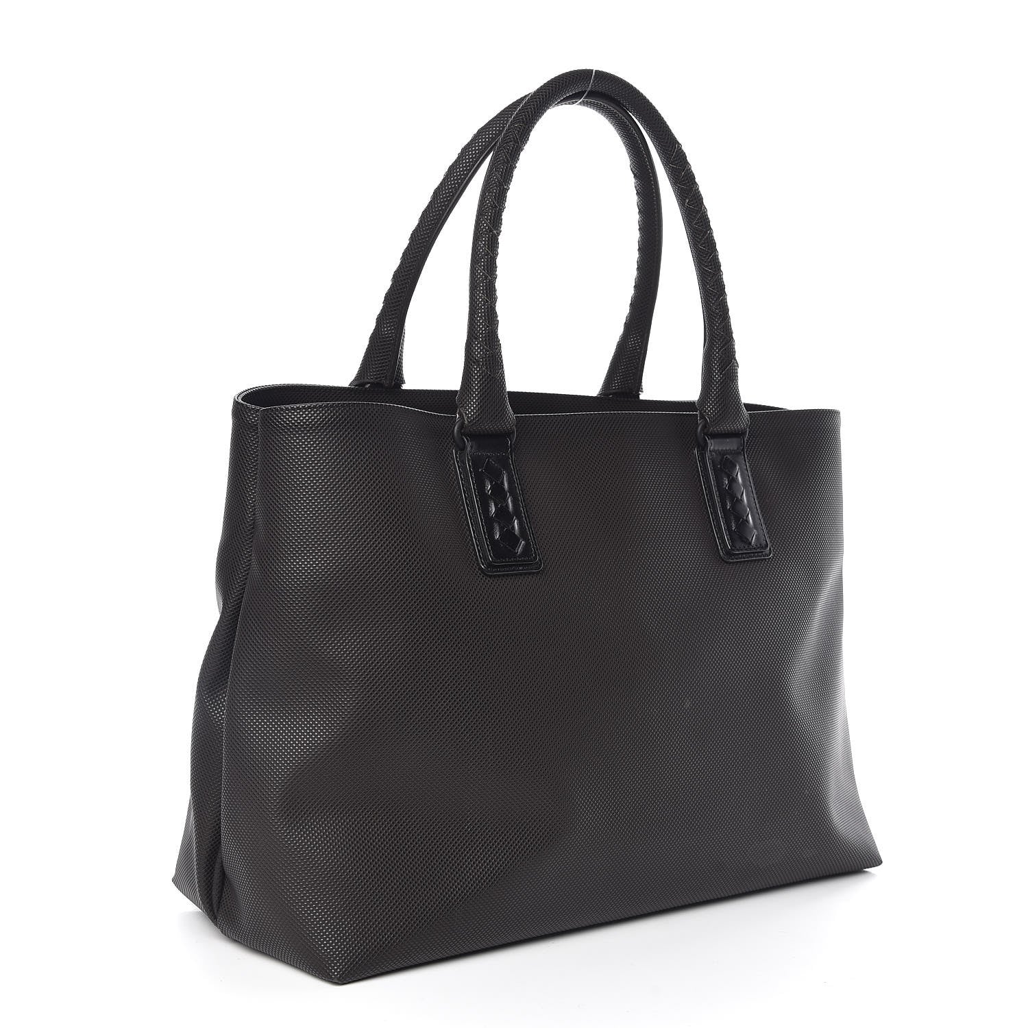 Bottega Veneta Rubberized Canvas Marcopolo Tote Ebano 3 of 10