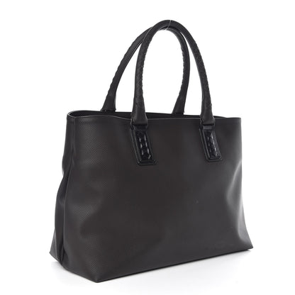 Bottega Veneta Rubberized Canvas Marcopolo Tote Ebano 3 of 10