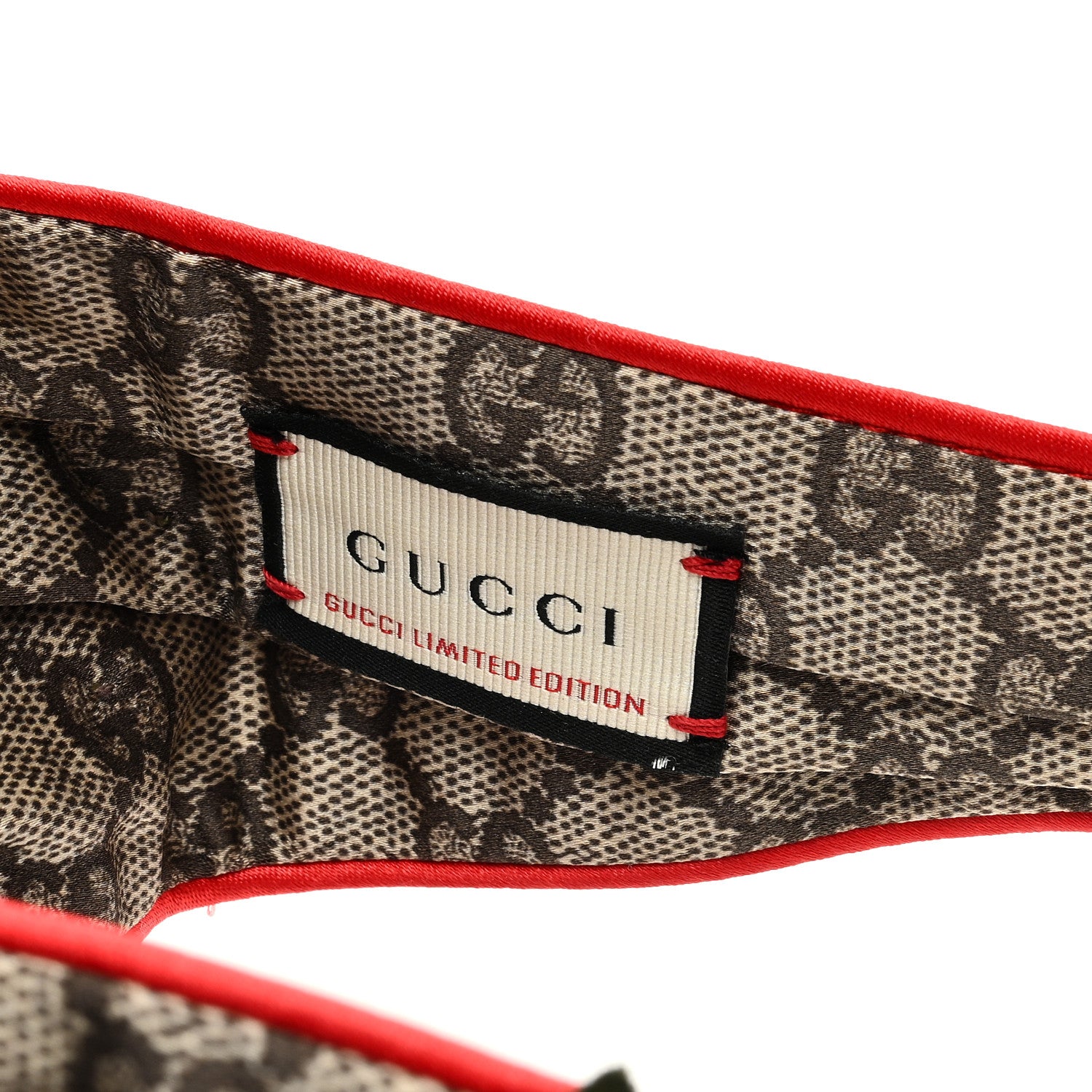 Gucci Silk Monogram Snake Heart Embroidered Headband 4 of 4