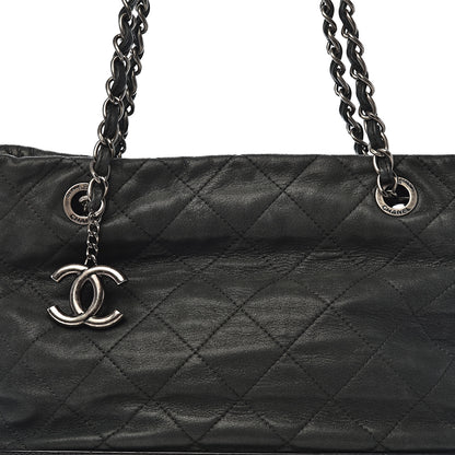 Chanel Iridescent Calfskin Quilted Large VIP Tote Black 12 of 12