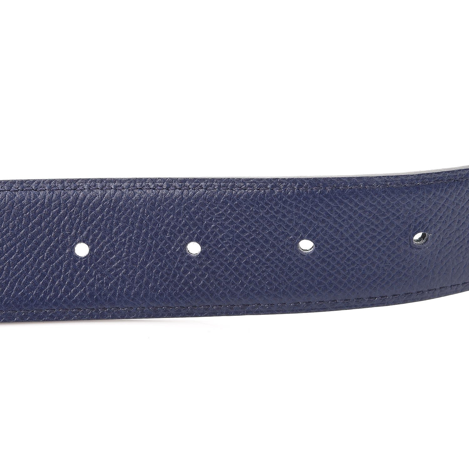 Hermes Swift Epsom 32mm H Belt 85 Black Bleu Saphir 5 of 8
