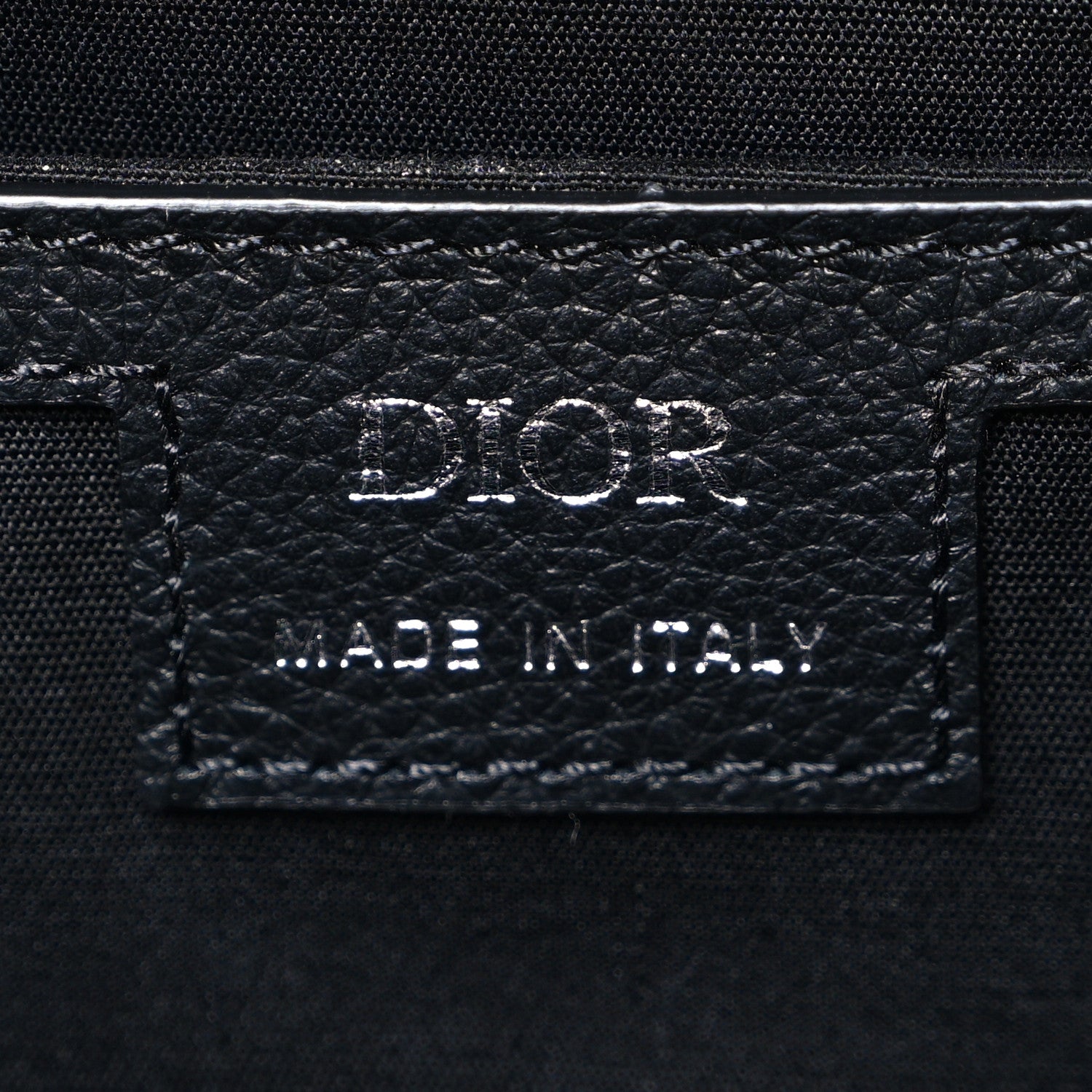 Christian Dior Oblique Jacquard Saddle Zip Backpack Black 6 of 9