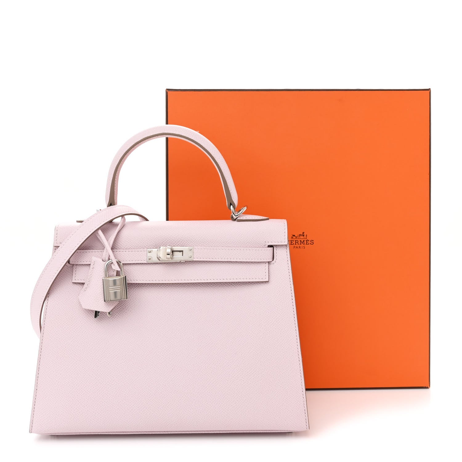 Hermes Epsom Kelly Sellier 25 Mauve Pale 13 of 13