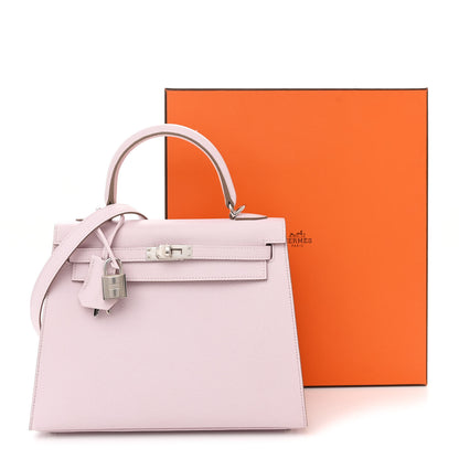 Hermes Epsom Kelly Sellier 25 Mauve Pale 13 of 13
