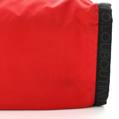 Christian Louboutin Nylon Calfskin Loubiclic Logo Tote Bag Red 15 of 15