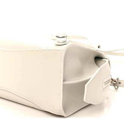 Balenciaga Grained Calfskin Neo Classic Silver Hardware Mini City White 9 of 9
