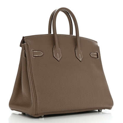 Hermes Togo Birkin 25 Etoupe 2 of 11