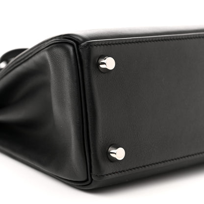 Hermes Swift Kelly Retourne 25 Black 9 of 11