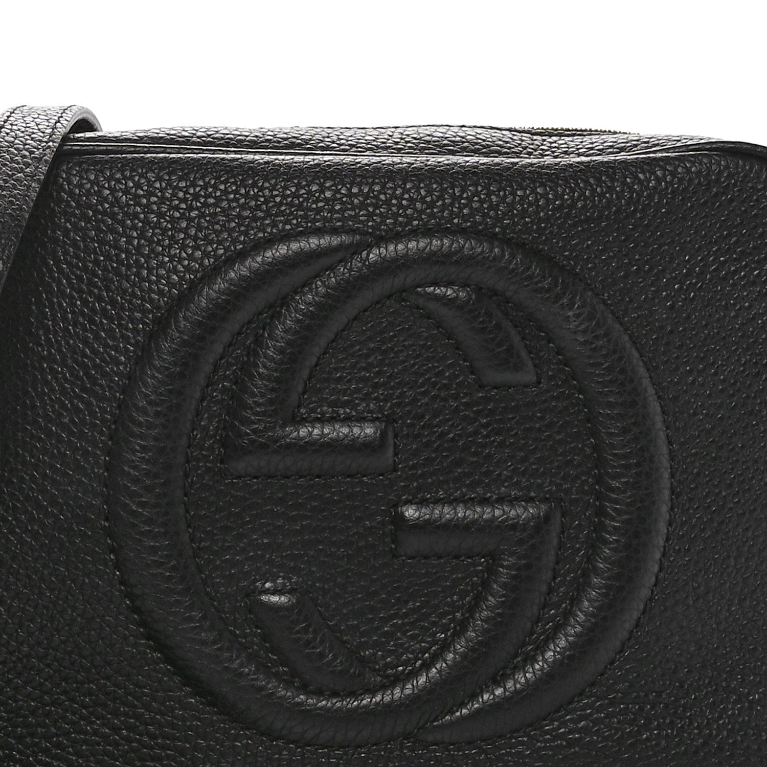 Gucci Pebbled Calfskin Small Soho Disco Bag Black 8 of 10