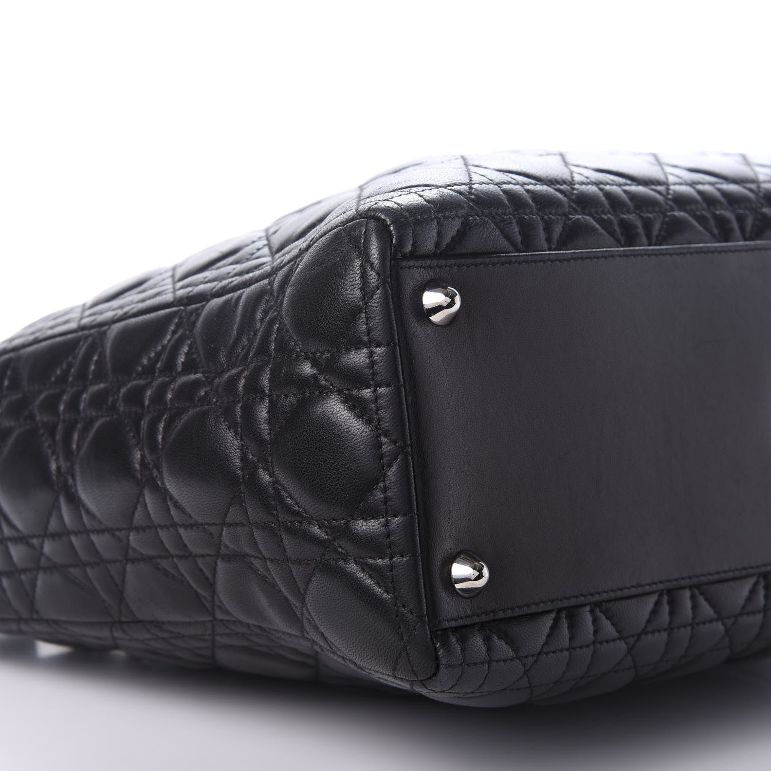 Christian Dior Lambskin Cannage Large Lady Dior Black 5 of 8
