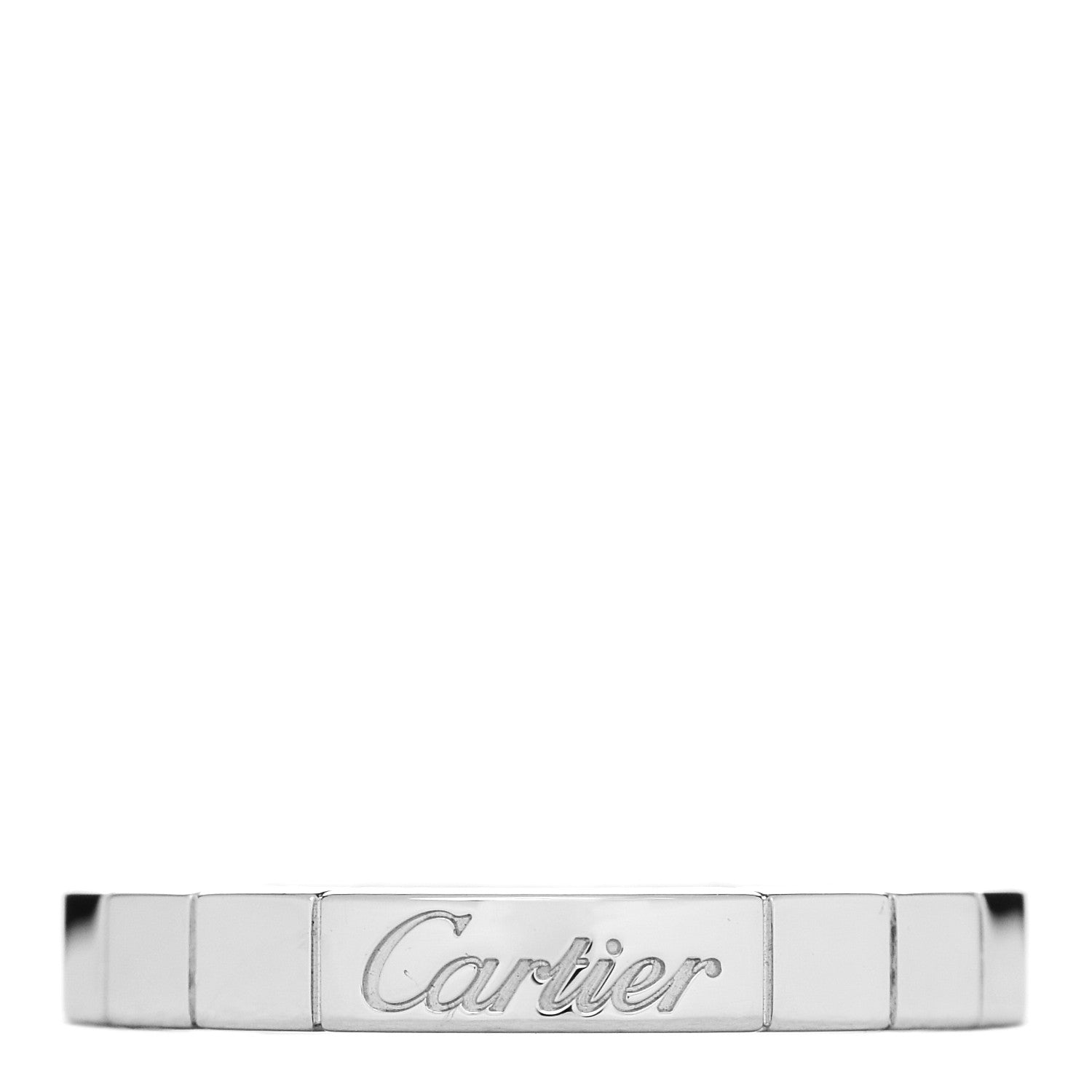 Cartier 18K White Gold Lanieres Ring 51 5.75 1 of 4