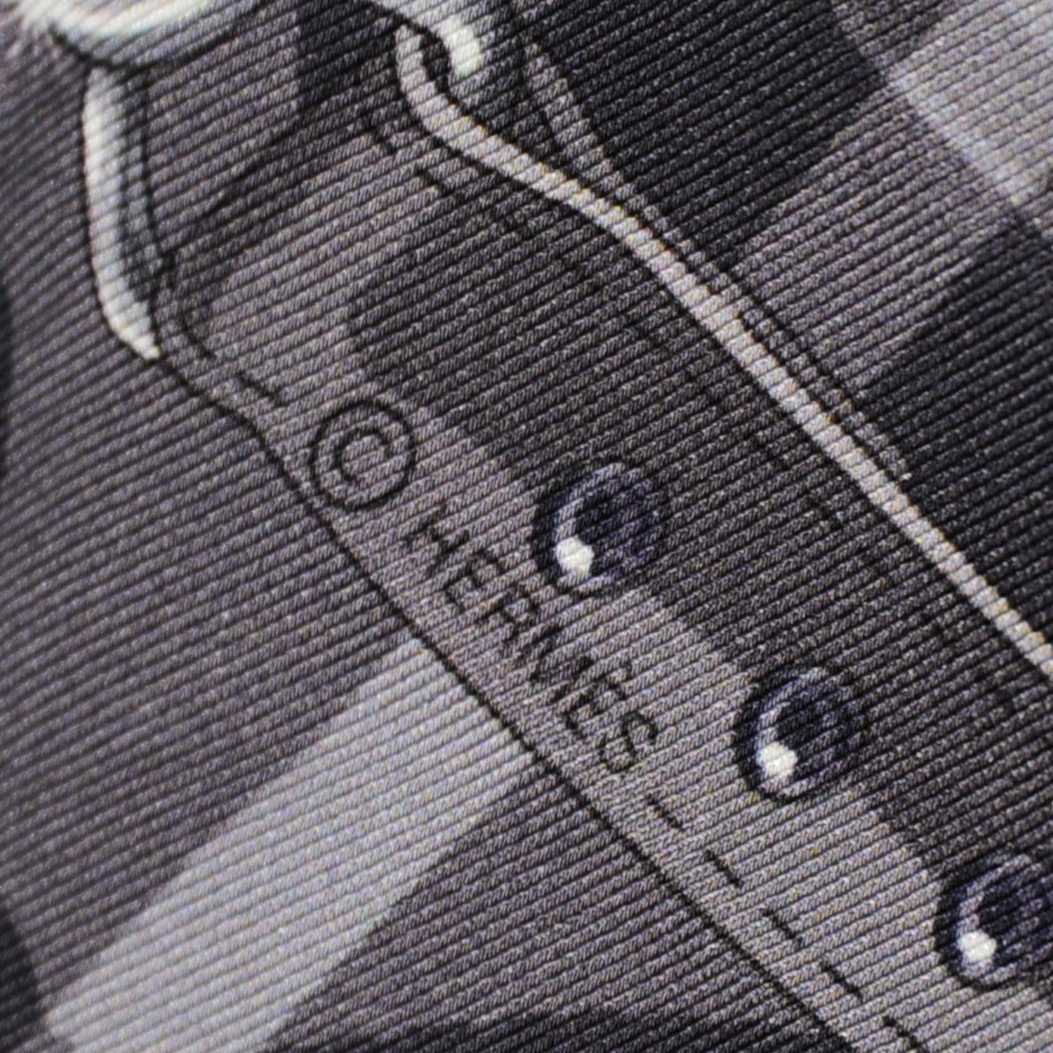 Hermes Silk C'Est La Fete Scarf 70 Gris Anthracite Gris Fonce 6 of 9